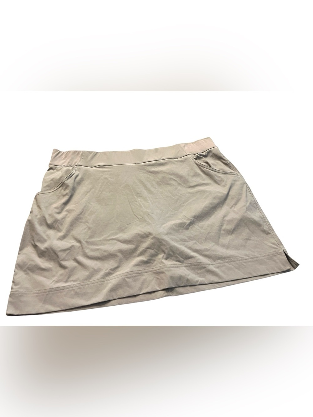 Columbia Women's Neutral Beige Tan Active Skort Lightweight A-Line Skort Sz XXL